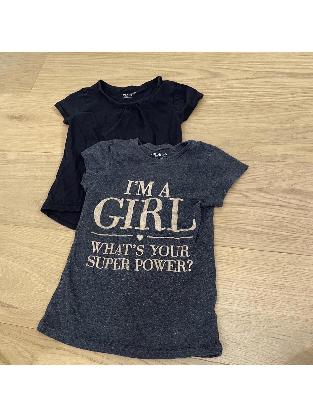 The Children’s Place Girls T-Shirt Bundle – 2 Tops – Size 5–6 (S/P)